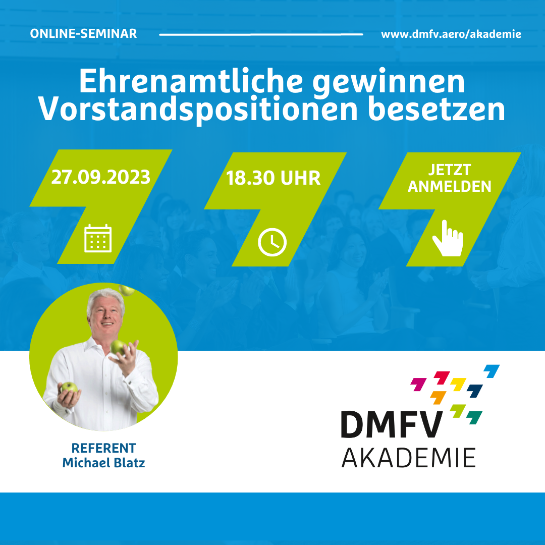 DMFV Akademie 1 DMFV Akademie Ehrenamtliche gewinnen Instagram Post