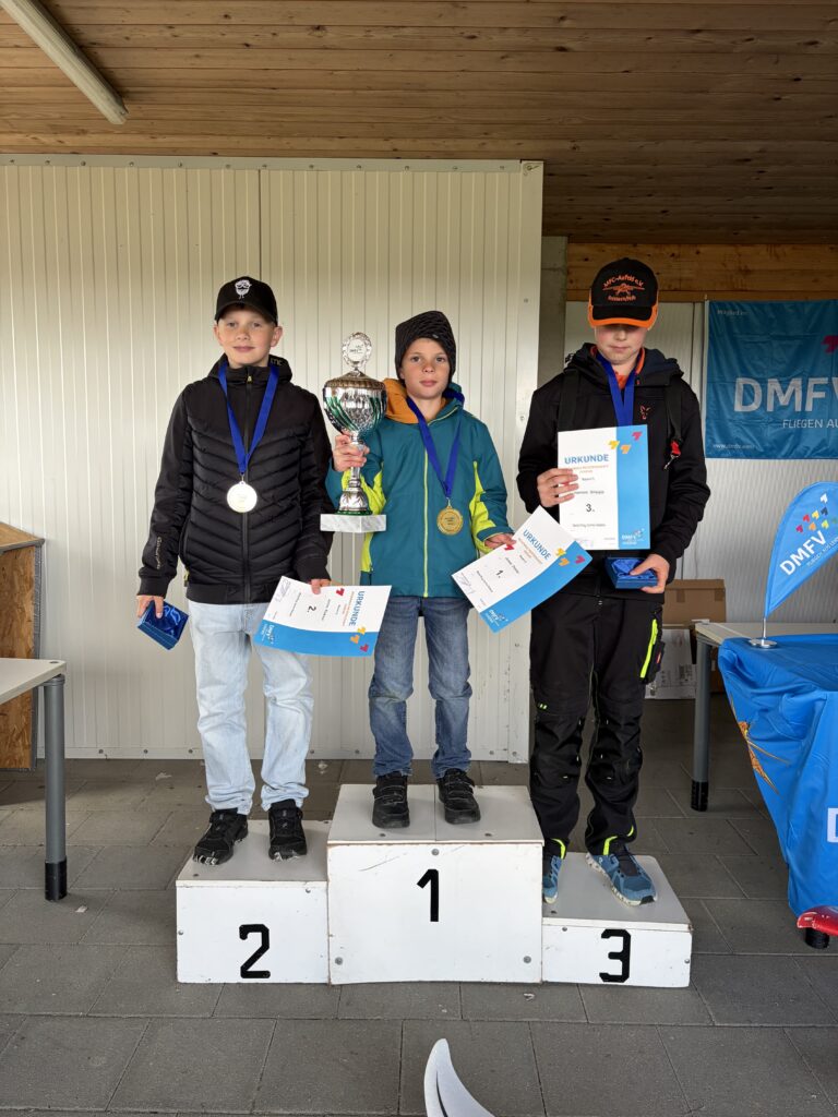 Siegerehrung Motorflug Junior