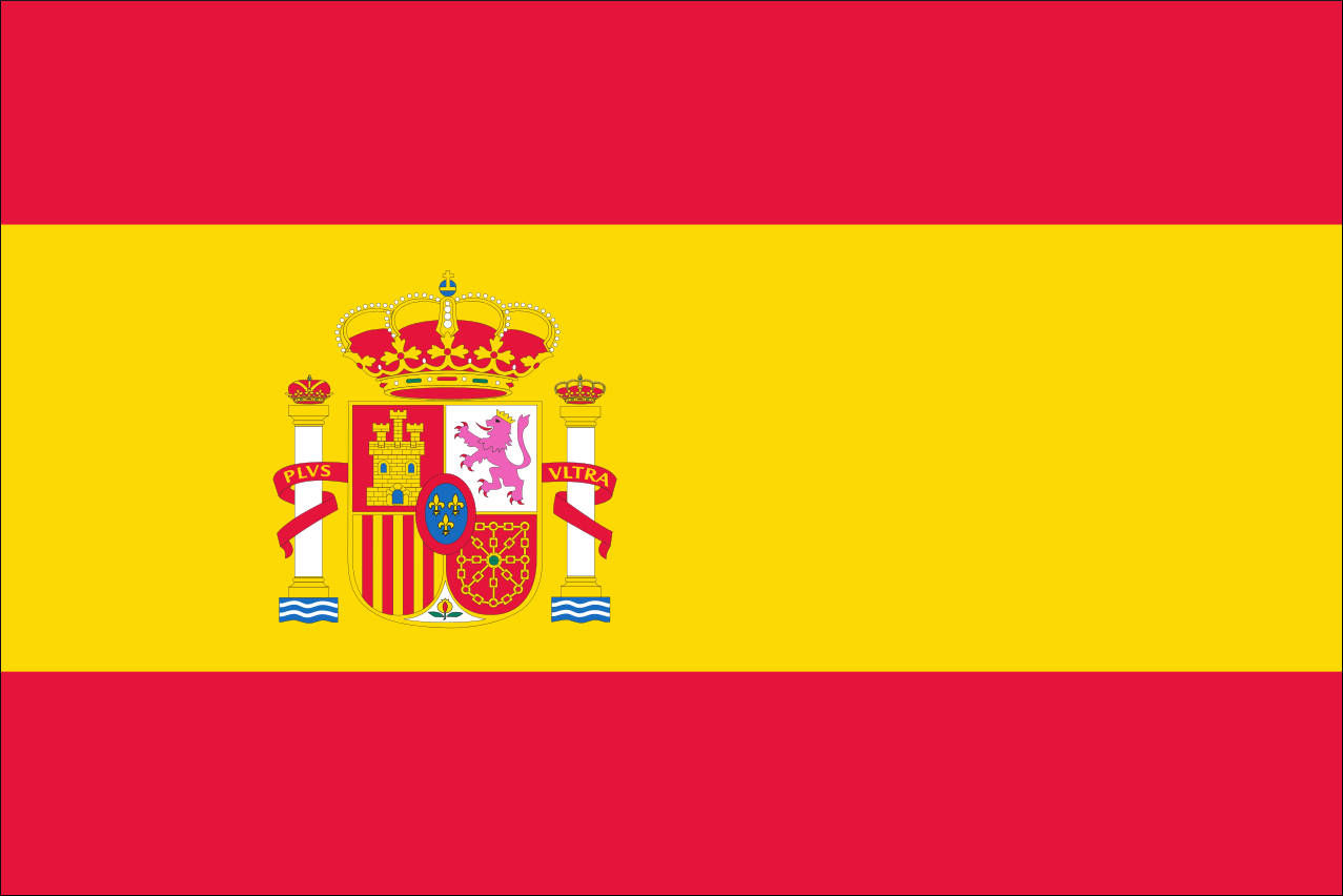flagge spanien wappen querformat